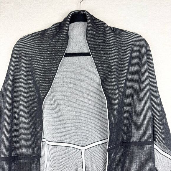 Lululemon Exaltation Wrap Merino Wool Black/Silver Ice - Yoga Gym Travel Commute - Picture 7 of 16